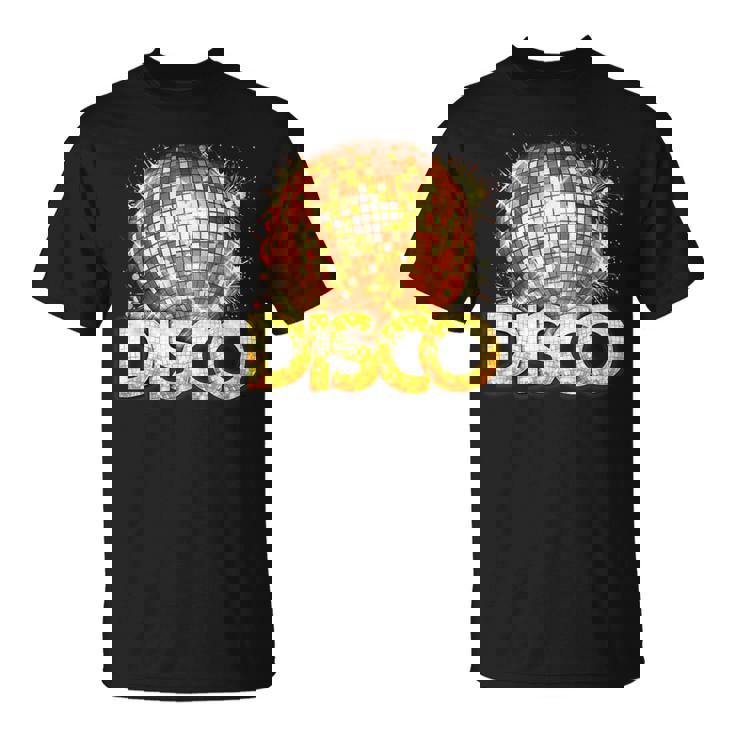 ディスコフィーバーコスチューム女性男性-ダンステーマパーティー用品 Tシャツ