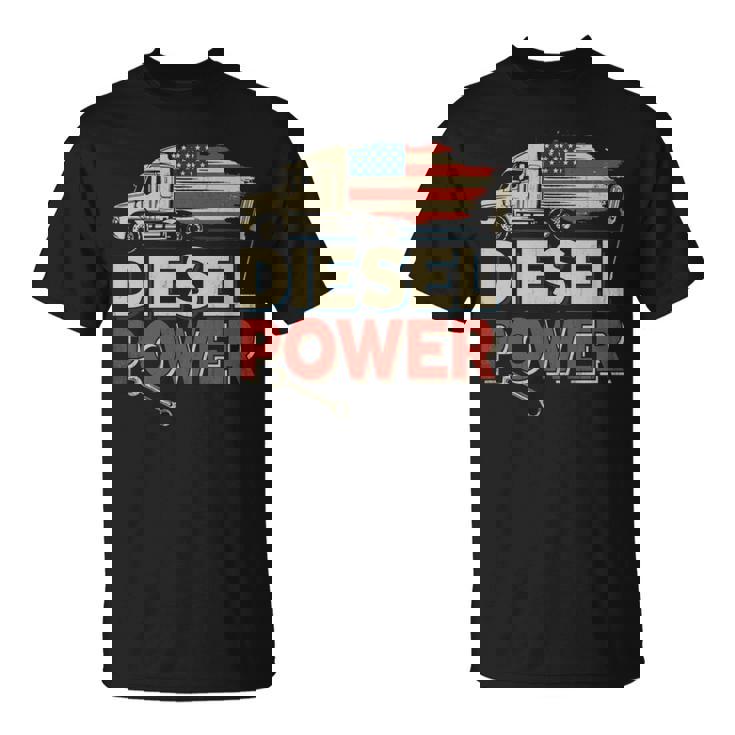 ディーゼルパワーシャツ ディーゼルトラックアクセサリー ディーゼル整備士 長袖tシャツ Tシャツ