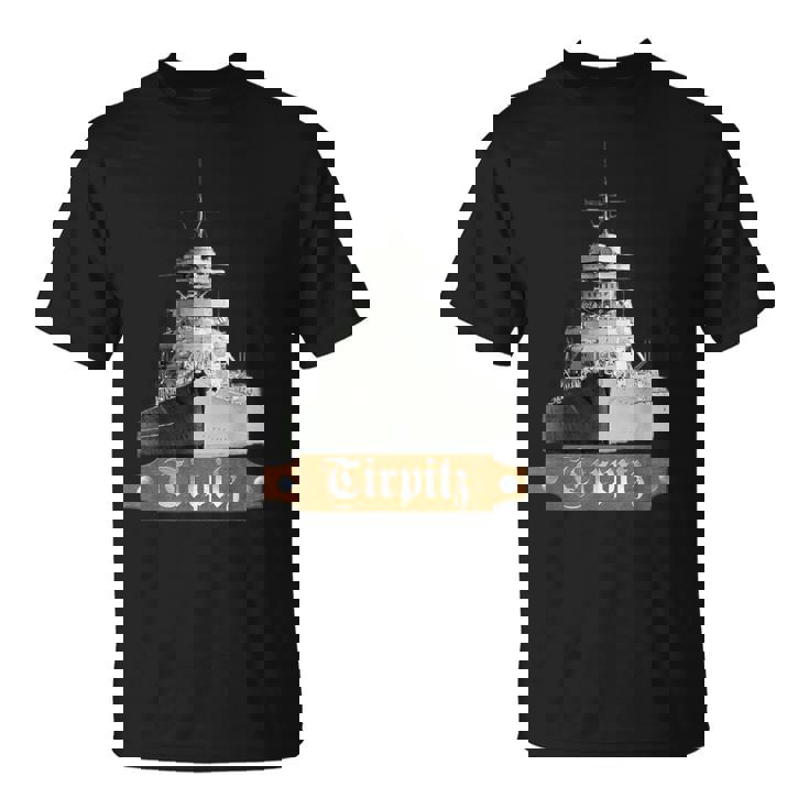 ドイツ戦艦ティルピッツ 第二次世界大戦海軍 Tシャツ