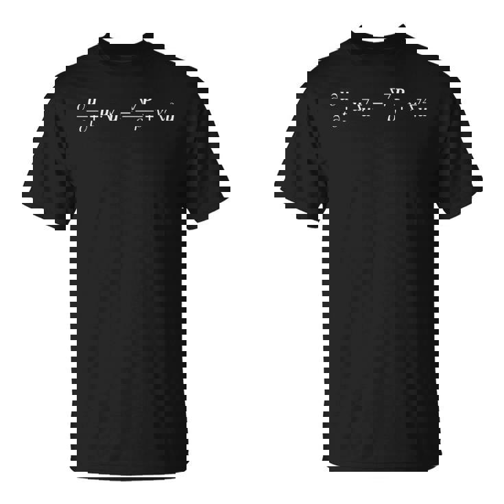 ナビエ・ストークス方程式 長袖tシャツ Tシャツ