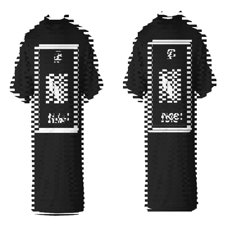 ニッケル-ニッケル-元素周期表-サイエンスギフト Tシャツ