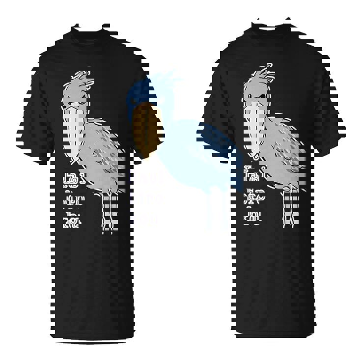 ハシビロコウさん『ビッグ プリント』青い鳥【どうぶつフレンズ】ゆるくて かわいい 動物園 長袖tシャツ Tシャツ