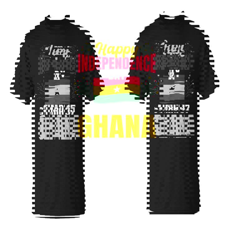 ハッピー独立記念日 ガーナ ガーナの歴史の誇り Tシャツ