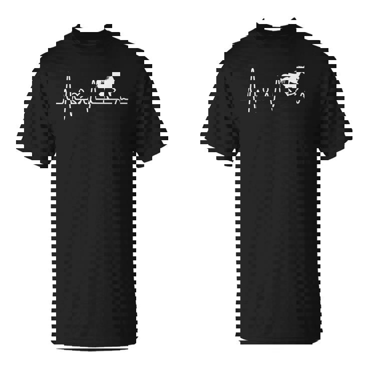 ハートビート、馬、馬好き、ライダー、贈り物、馬が大好き 長袖tシャツ Tシャツ