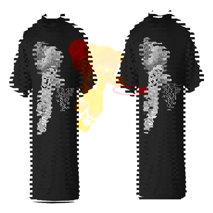 バスケットボール かわいい テディベア Tシャツ