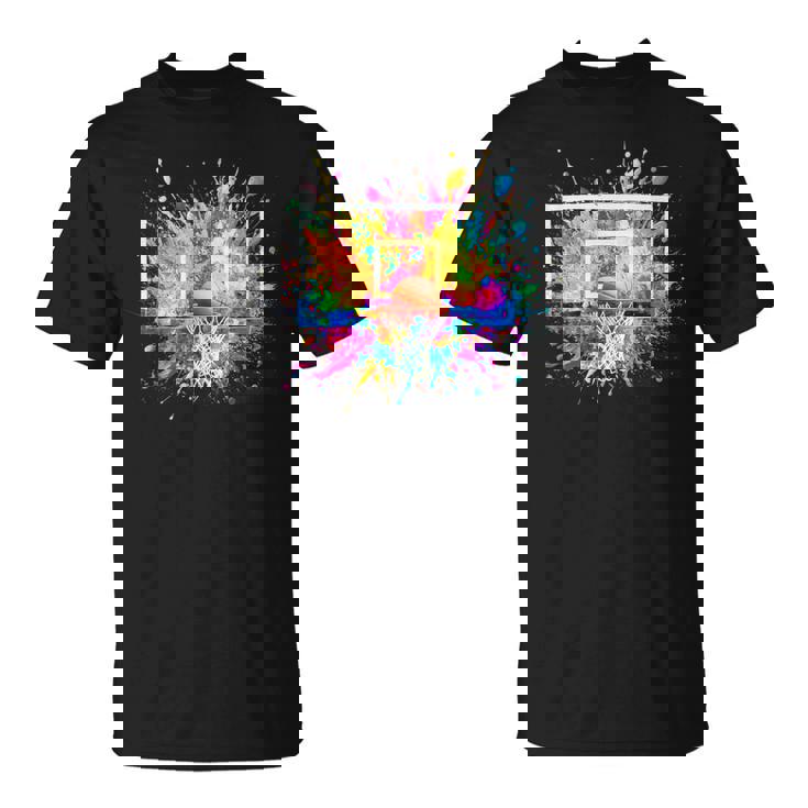 バスケットボール バスケ 面白tシャツ カラフル ゴール おもしろ 服 バスケ部 グッズ ネタ メンズ Tシャツ