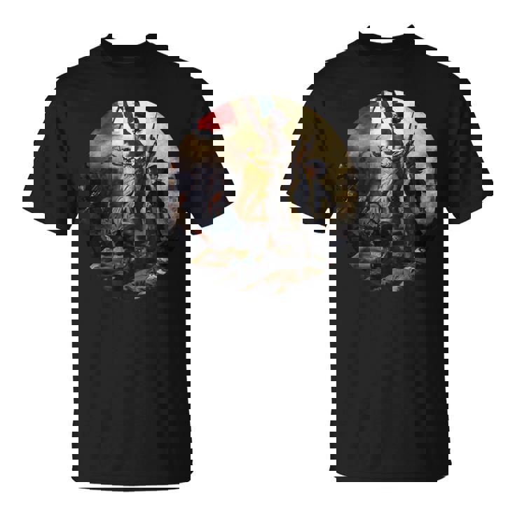 バスティーユを襲うフランス革命 パリ フランス Tシャツ