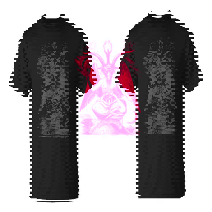 バフォメットオカルトヤギ悪魔崇拝サタンデーモン召喚 Tシャツ