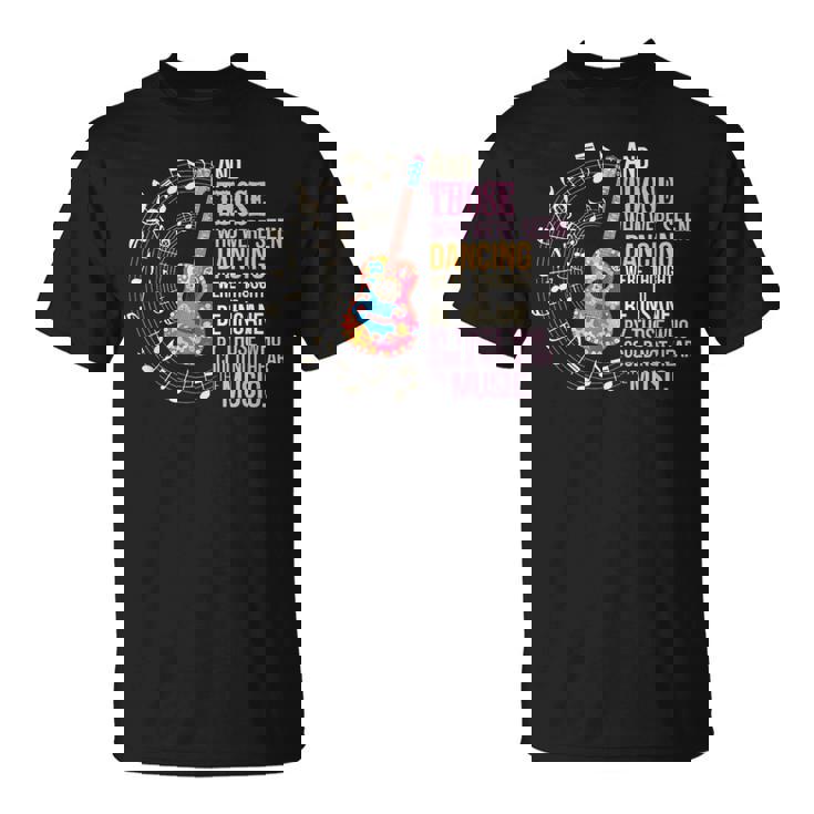 ヒッピーギターと平和の踊りを見た者たち Tシャツ