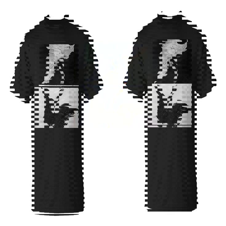 ヒルマ・アフ・クリント作「白鳥」1915年 長袖tシャツ Tシャツ