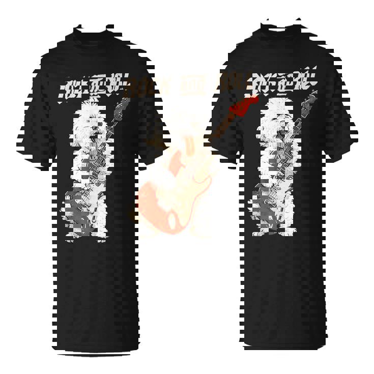 ビション・フリーゼ ギターを弾く ロックンロール 犬好き Tシャツ