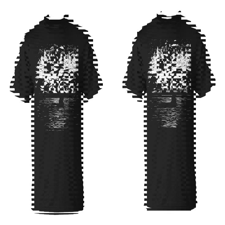 ビッグフット ネス湖 モンスター モスマン エイリアン その他 面白い クリプティッド Tシャツ