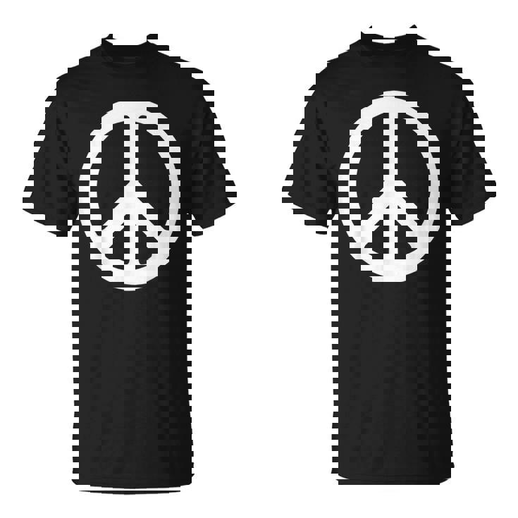 ホワイト ピースサイン Tシャツ