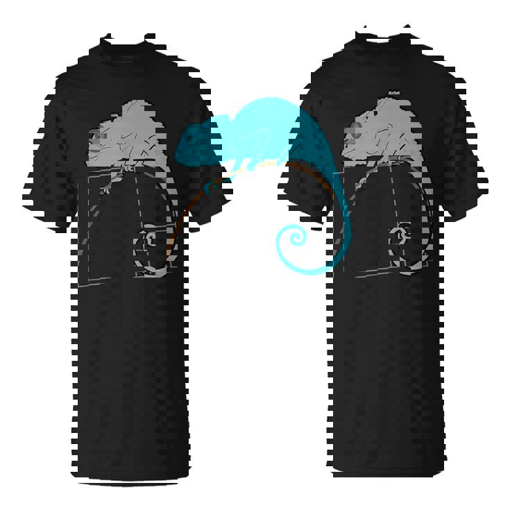 フィボナッチカメレオン黄金比 Tシャツ
