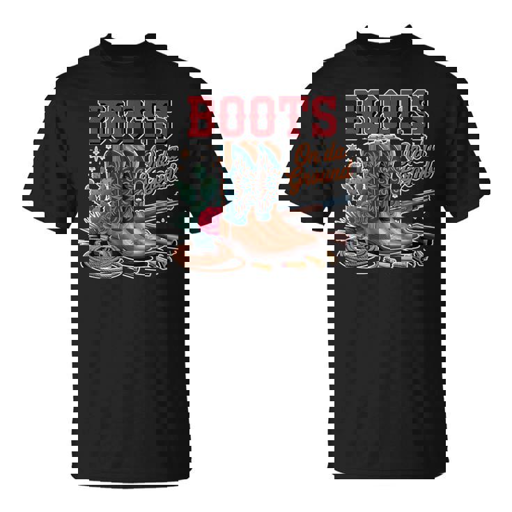 ブーツ オン グラウンド カウガール カウボーイ ウエスタン Tシャツ