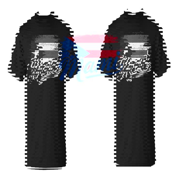 プエルトリコの母旗 プエルトリコ マミ プエルトリコ Tシャツ