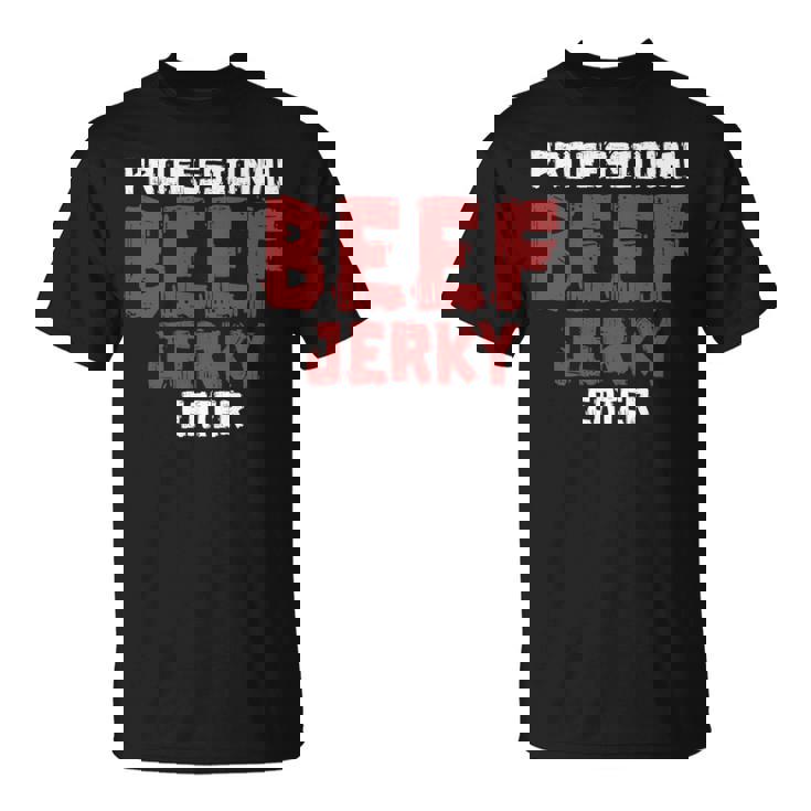 プロフェッショナル・ビーフ・ジャーキー・イーター 肉好き 長袖tシャツ Tシャツ