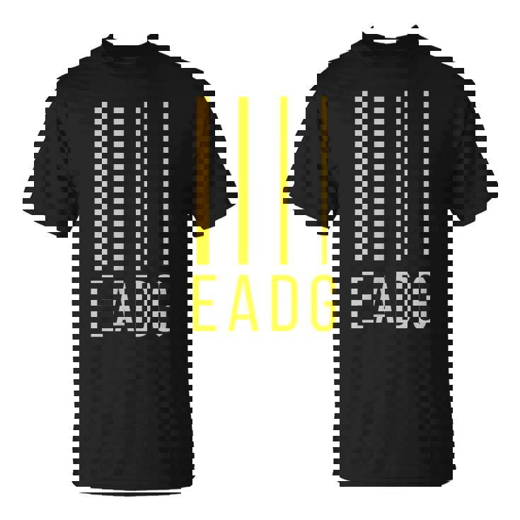 ベースプレーヤーギタリスト Eadg 4弦ベースギター Tシャツ