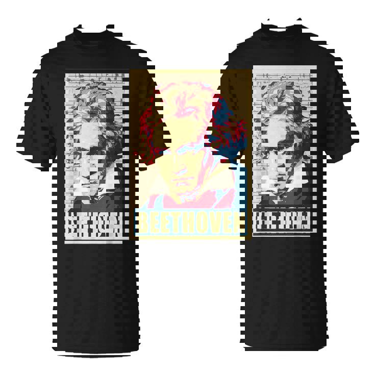 ベートーベン クラシカル音楽作曲家 レトロ Tシャツ