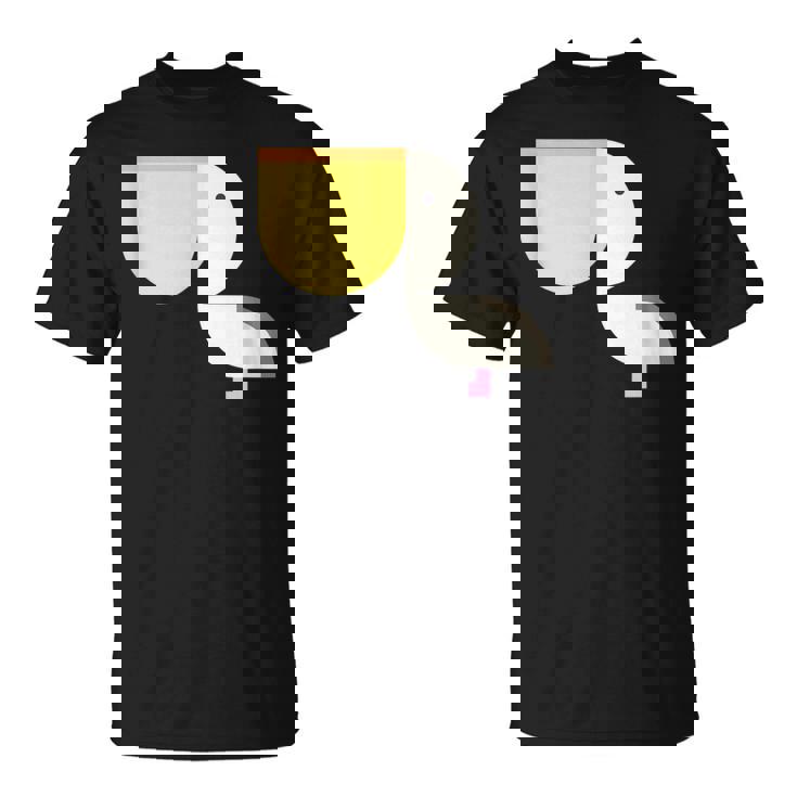 ペリカン アニマル イラスト ミニマル 図案 シンプル ユニセックス ギフト Tシャツ