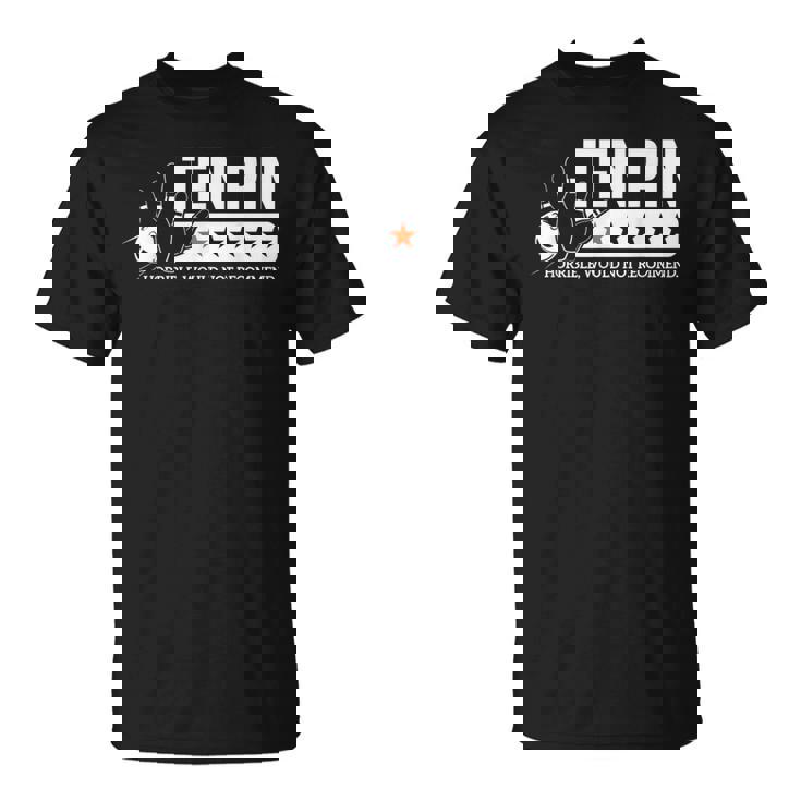 ボウラー メンズ レディース テンピン ワンスター 面白ボウリング Tシャツ