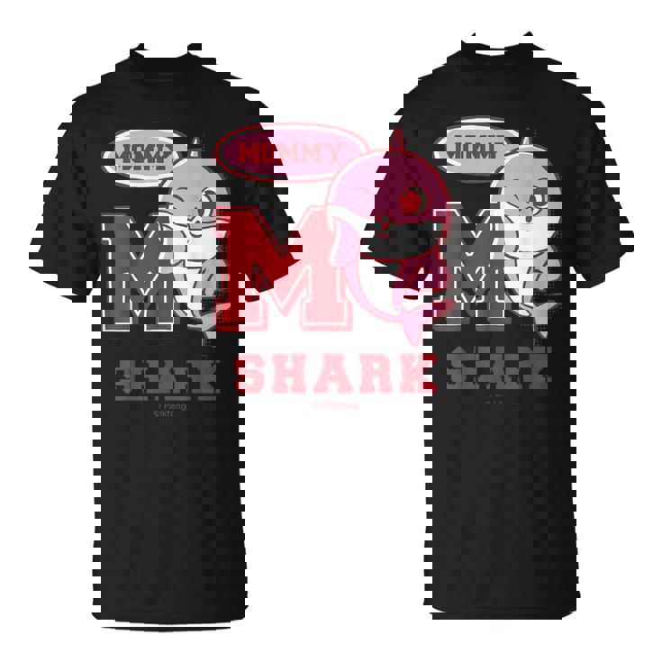 ママシャーク・レトロ・ベイシャーク・サメなかぞく・プレゼント・キッズ・メンズ・ウーマンズ Tシャツ