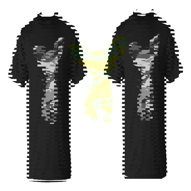 ミリタリー チワワ カモ メンズ プリント Us Dog Pup 退役軍人ギフト Tシャツ