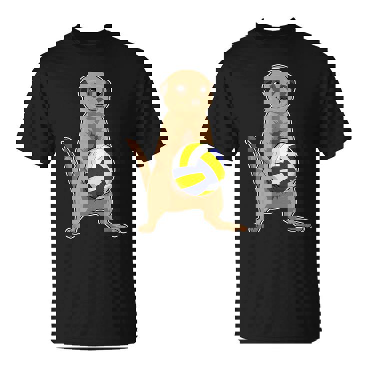 ミーアキャット バレーボール選手 バレーボール スポーツ Tシャツ