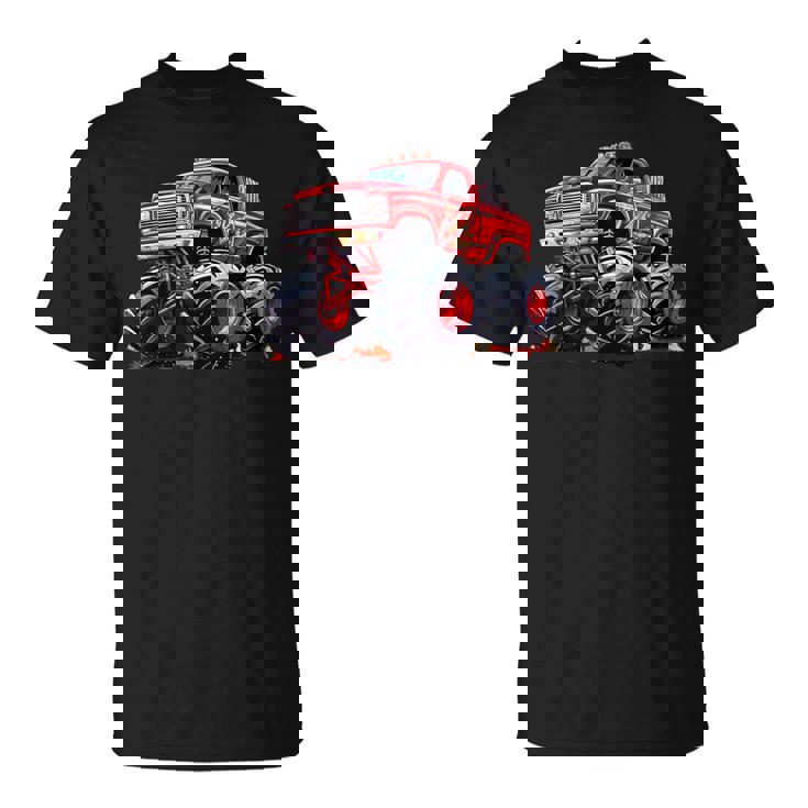 モンスタートラック 幼児用 キッズ レトロ ヴィンテージ モンスタートラック Tシャツ