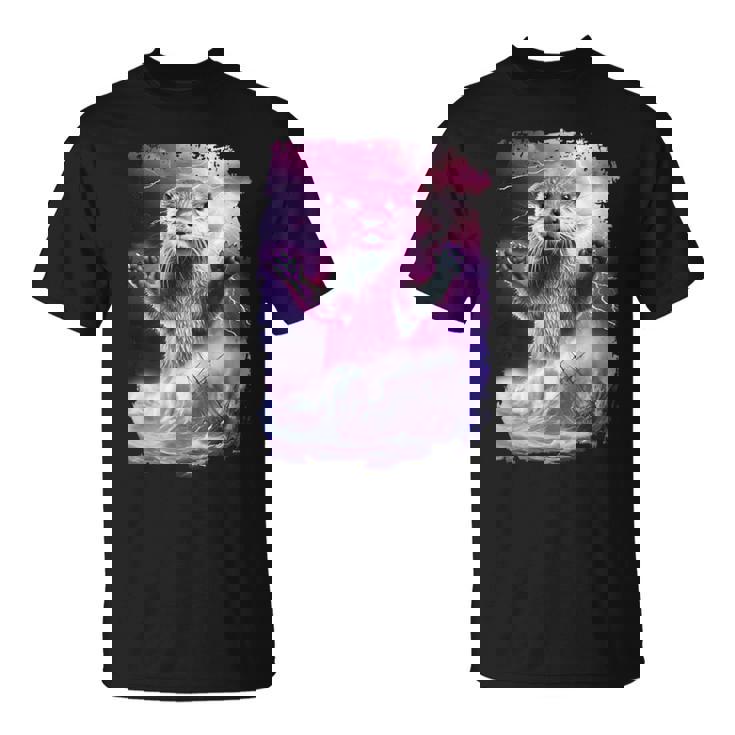 モンスター・クラーケン カワウソ神話 深海の生き物 Tシャツ