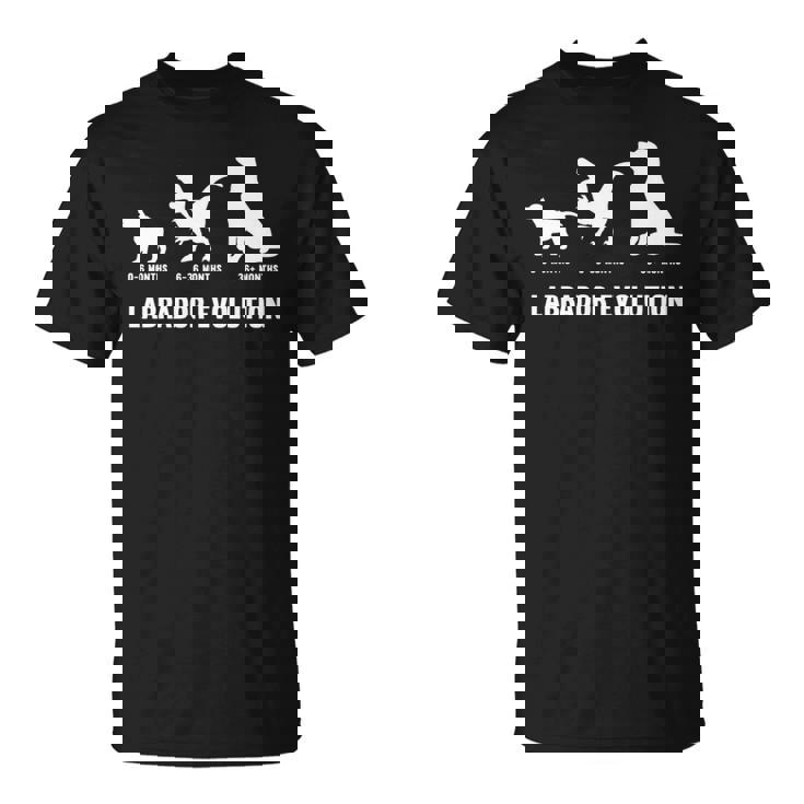 ラブラドールレトリバー エボリューションデザイン ラブラドールオーナー向け 長袖tシャツ Tシャツ