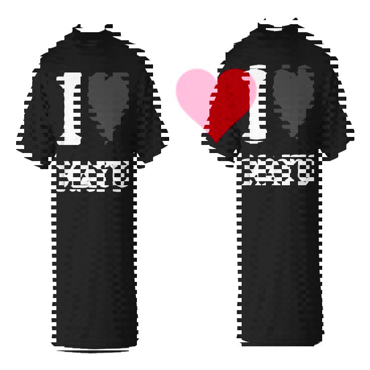 レッドハート I Love Mayu Tシャツ