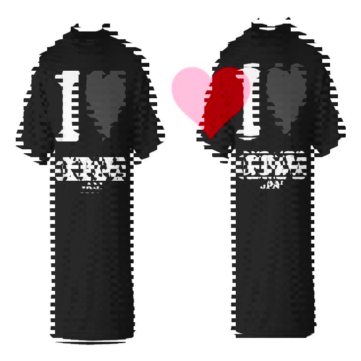 レッドハート I Love 沖縄 Tシャツ