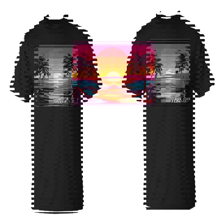 レトロ サンセット マリブビーチ Tシャツ