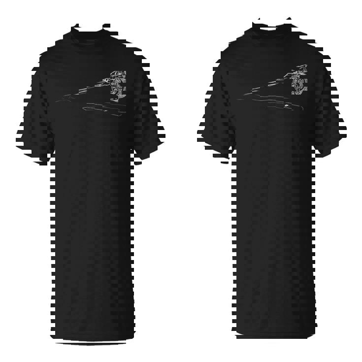 レトロなフライフィッシングフライロッド Tシャツ