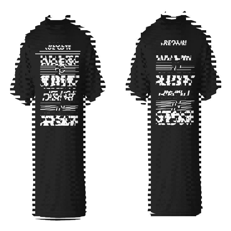 ロデオクラウン私は愚かさにアレルギーがある 長袖tシャツ Tシャツ