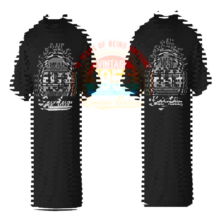 ヴィンテージ 70歳の誕生日 1956年生まれの70年 Tシャツ