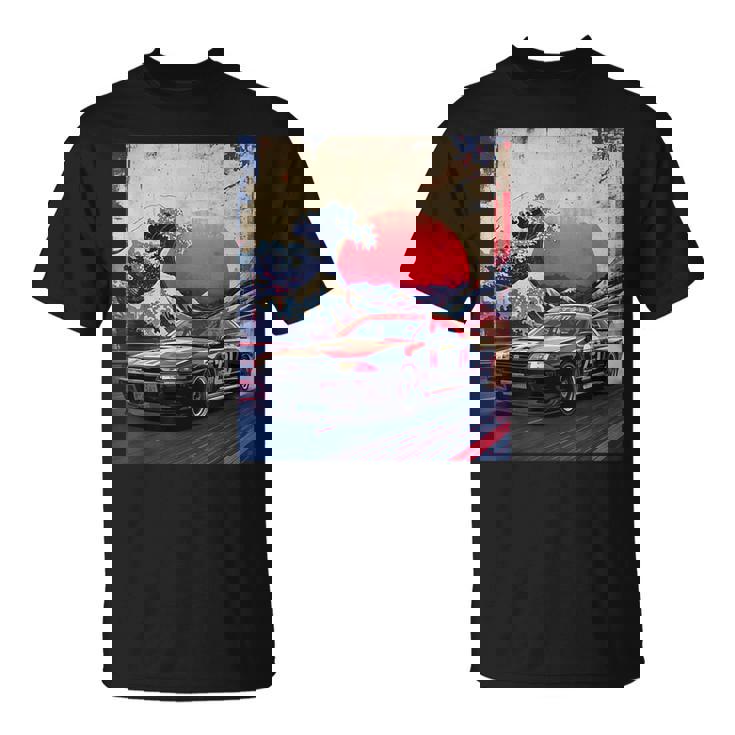ヴィンテージ Jdm ドリフト レースカー 和波沖 神奈川 アート Tシャツ
