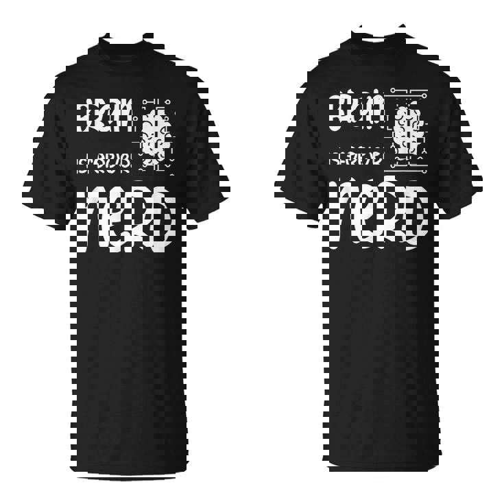 ヴィンテージ NERDファレル Brain Is Forever Nerd ギフトアイデア Tシャツ