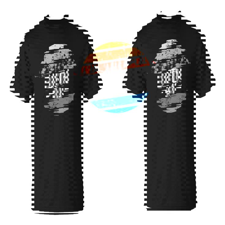 ヴィンテージ バートン オハイオ州サンセットお土産プリント Tシャツ