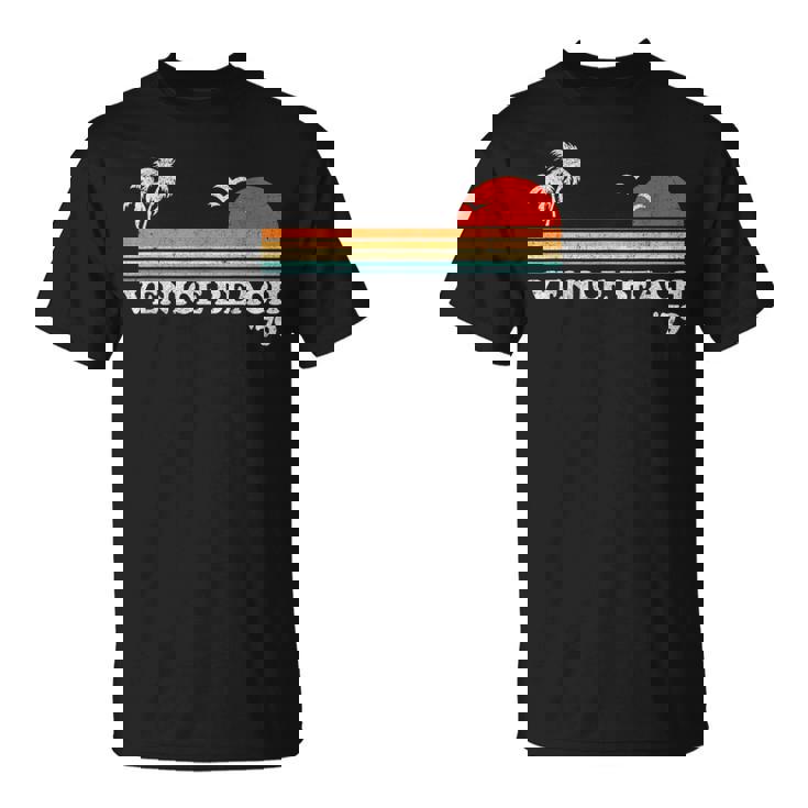 ヴィンテージ ベニス ビーチ カリフォルニア レトロ サンセット サーフィン 70年代のギフト Tシャツ