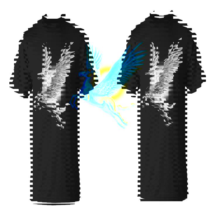 ヴィンテージ ペガサス 神話 ギリシャ空飛ぶ馬 神話 Tシャツ