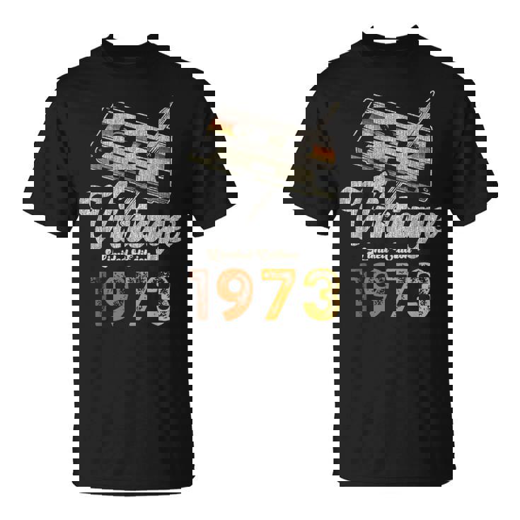ヴィンテージ1973 カセット・ペンシル 53歳の誕生日 Tシャツ