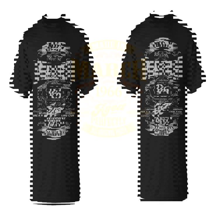 ヴィンテージ還暦伝説 1966年3月 60歳の贈り物 Tシャツ