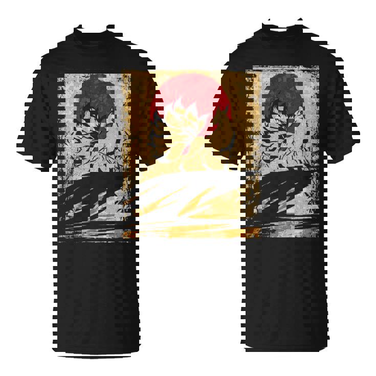 九尾の狐 日本のレトロアート 長袖tシャツ Tシャツ