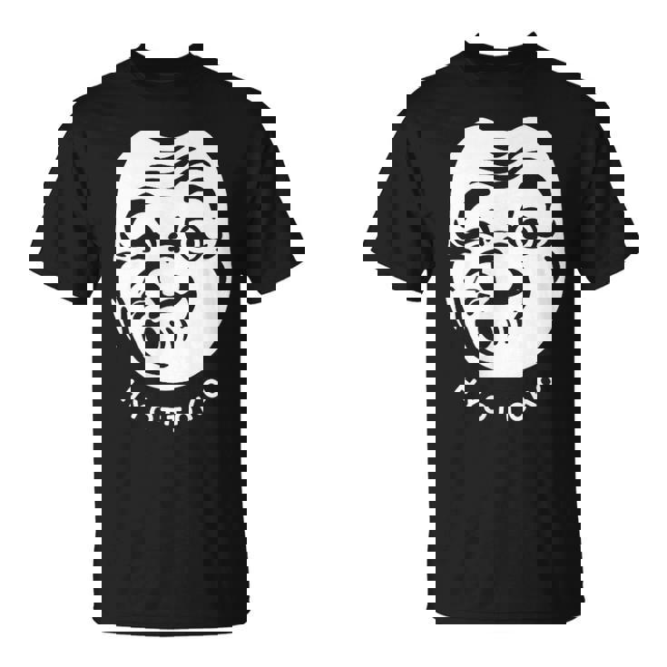 伝統的な日本のマスク、ひょっとこ様式デザイン。 Tシャツ