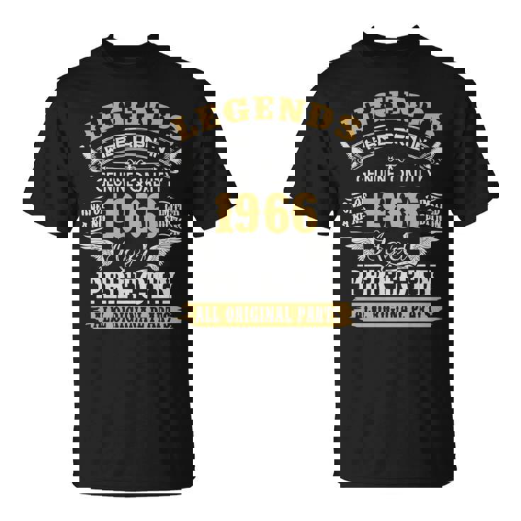 伝説は1966年にヴィンテージ60歳の誕生日に生まれました60歳 長袖tシャツ Tシャツ