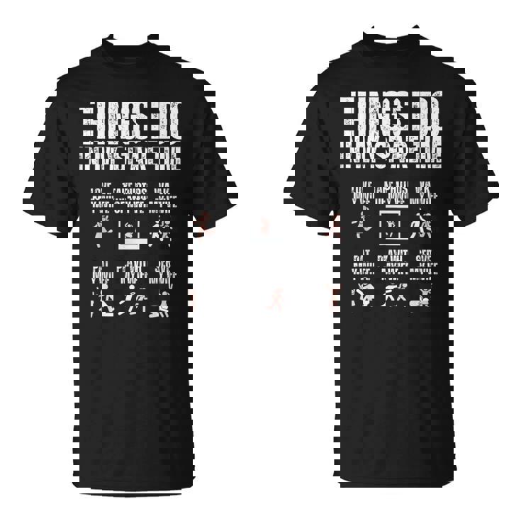 余暇にすること愛妻が大好き Tシャツ