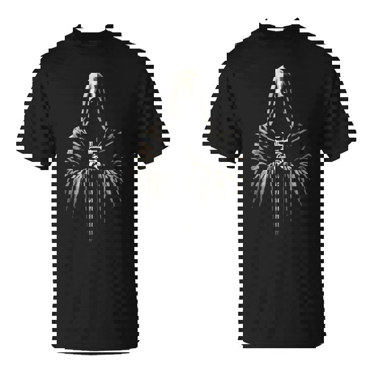 僧侶ゴシック 僧侶のカウル 十字架付き 中世 長袖tシャツ Tシャツ