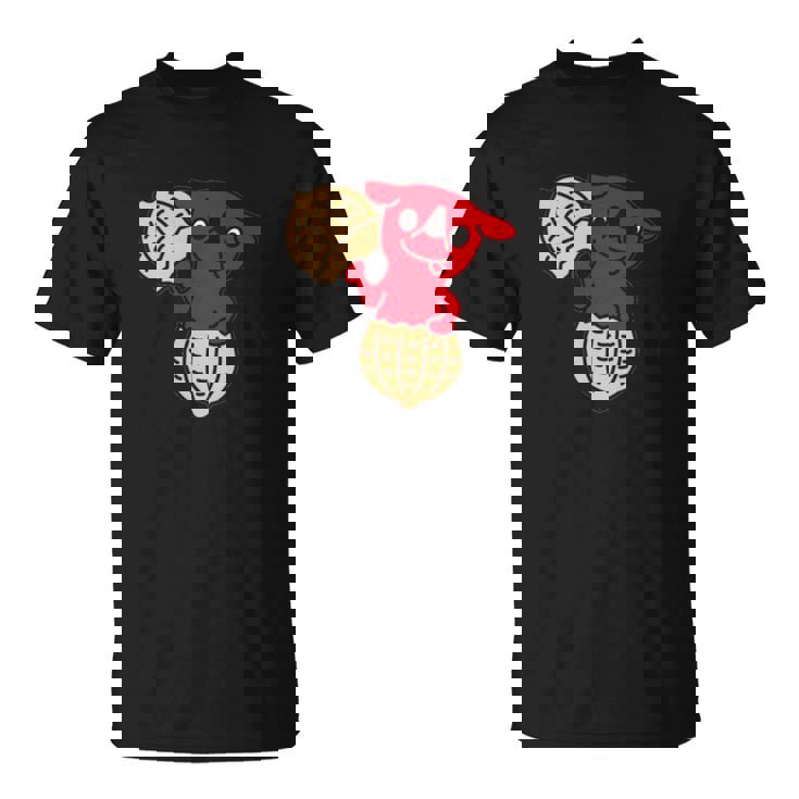 千葉県ご当地キャラと落花生 長袖tシャツ Tシャツ